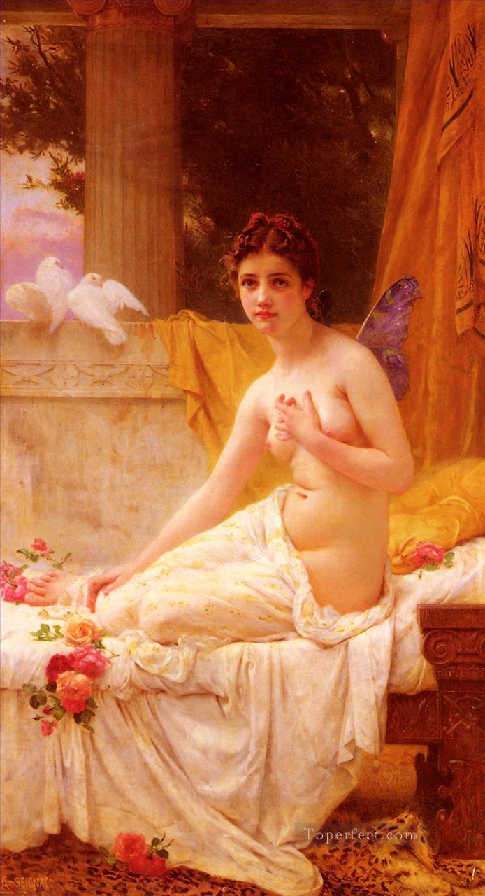 Psyche Academic Guillaume Seignac classic nude Oil Paintings
